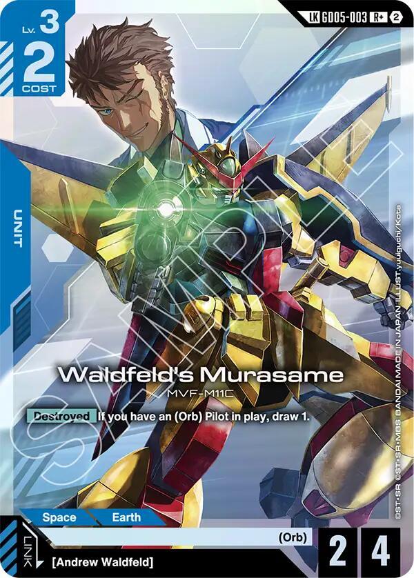 Waldfeld's Murasame - Freedom Ascension R+ Link Rare GD05-003