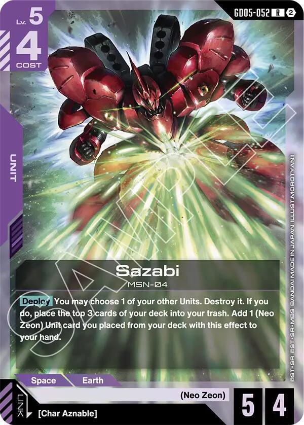 Sazabi - Freedom Ascension R GD05-052