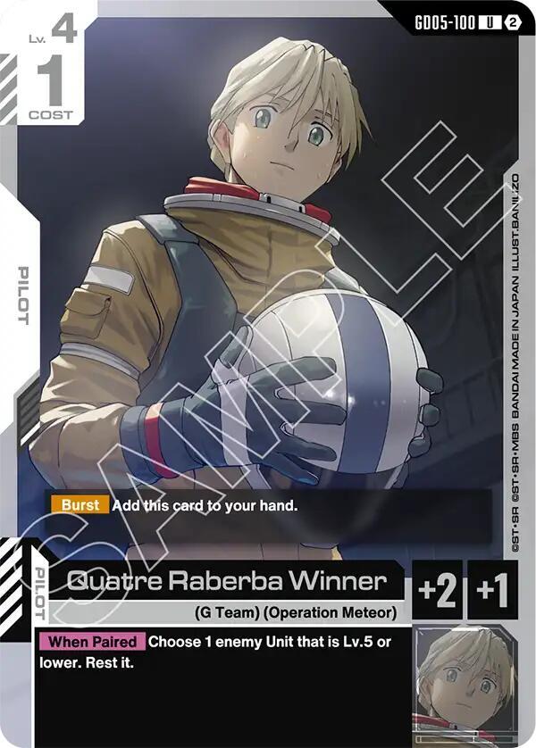 Quatre Raberba Winner - Freedom Ascension UC GD05-100