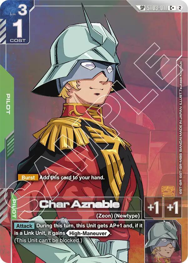 Char Aznable - Freedom Ascension C+ SP ST03-011