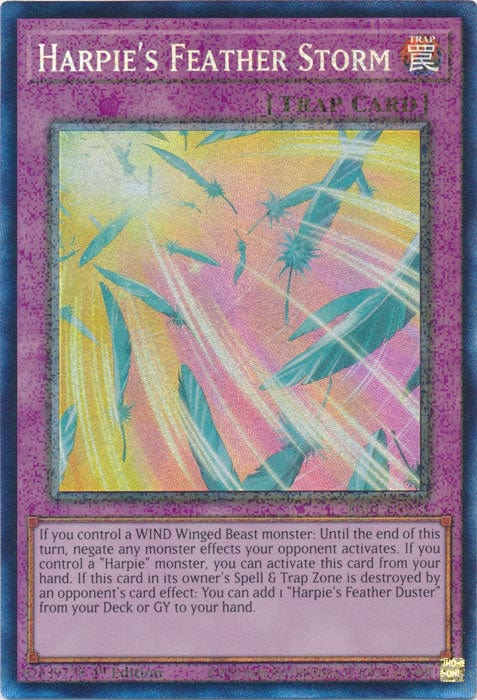 Harpie's Feather Storm (PCR) - RA01-EN073 - Prismatic Collector's Rare - 1st Edition