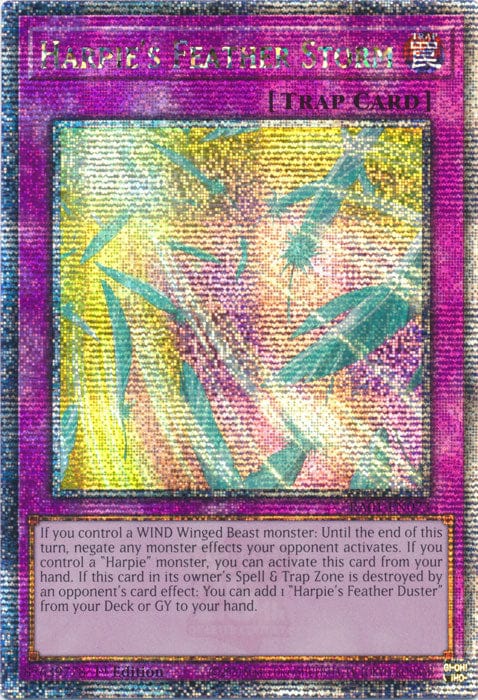 Harpie's Feather Storm - RA01-EN073 - Quarter Century Secret Rare - 1st Edition