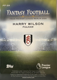 Harry Wilson - 2025-26 Topps Merlin Premier League (Fantasy Football) [FF-20] - achterkant | Lichcards
