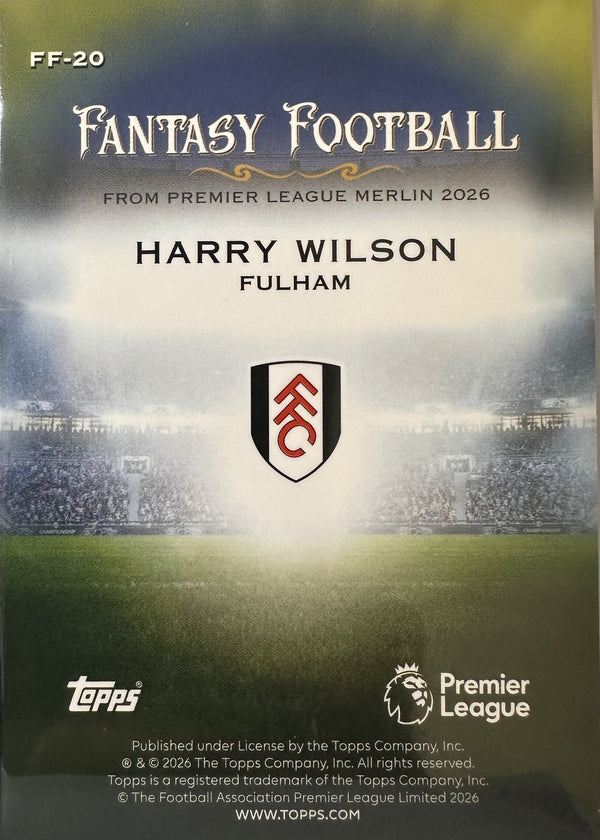 Harry Wilson - 2025-26 Topps Merlin Premier League (Fantasy Football) [FF-20] - achterkant