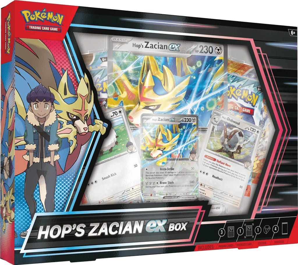 Pokémon Hop's Zacian ex Box (Journey Together) – voorkant | Lichcards Imagen principal del producto