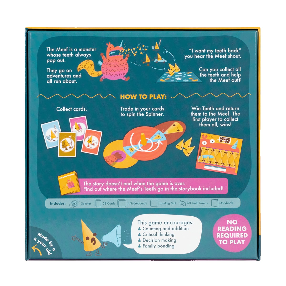 I Want My Teeth Back English box back | Lichcards
