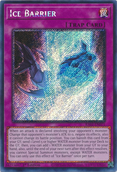 Ice Barrier (Platinum Secret Rare) - RA01-EN071 - Platinum Secret Rare - 1st Edition