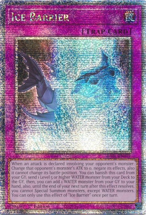 Ice Barrier - RA01-EN071 - Quarter Century Secret Rare - 1st Edition