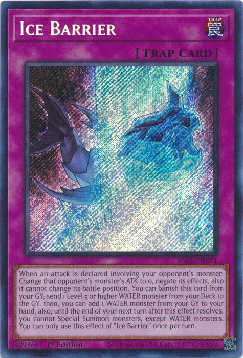 Ice Barrier (Secret Rare) - RA01-EN071 - Secret Rare - 1st Edition