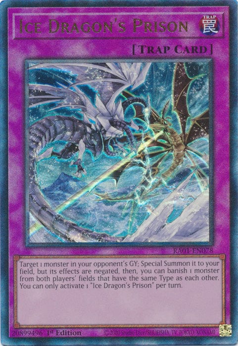 Ice Dragon's Prison (PUR) - RA01-EN078 - Prismatic Ultimate Rare - 1st Edition