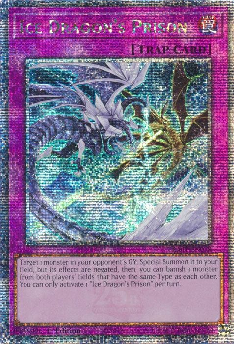 Ice Dragon's Prison - RA01-EN078 - Quarter Century Secret Rare - 1st Edition