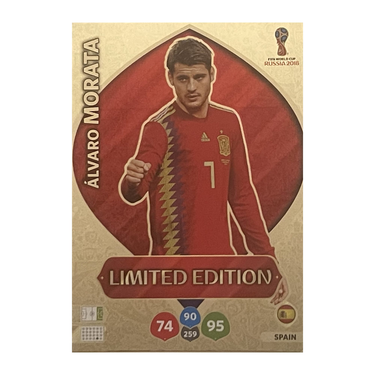 Álvaro Morata Panini Adrenalyn XL FIFA World Cup Russia 2018 Limited Edition NNO voorkant | Lichcards Hauptbild