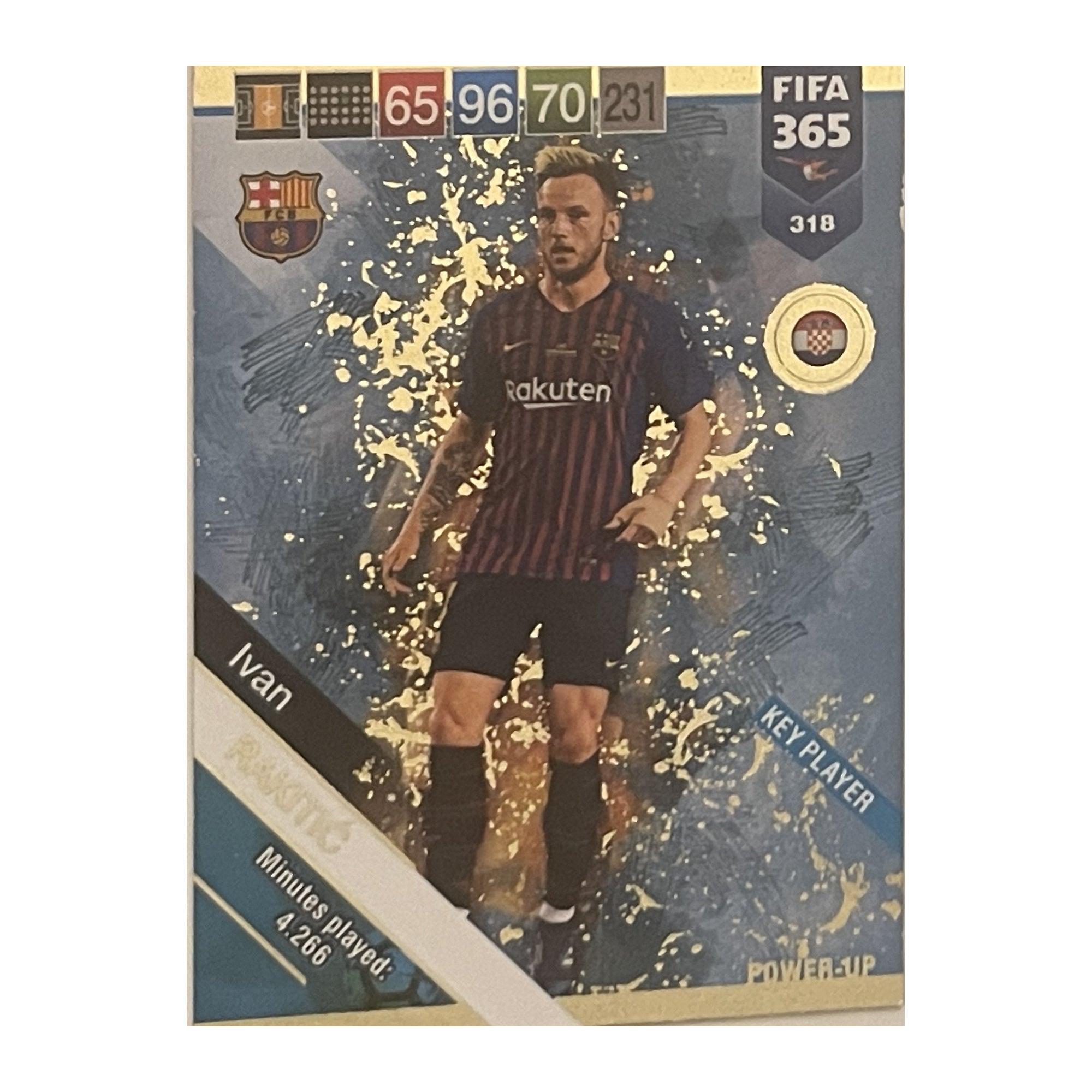 Ivan Rakitić Panini Adrenalyn XL FIFA 365 2019 Key Player 318 voorkant