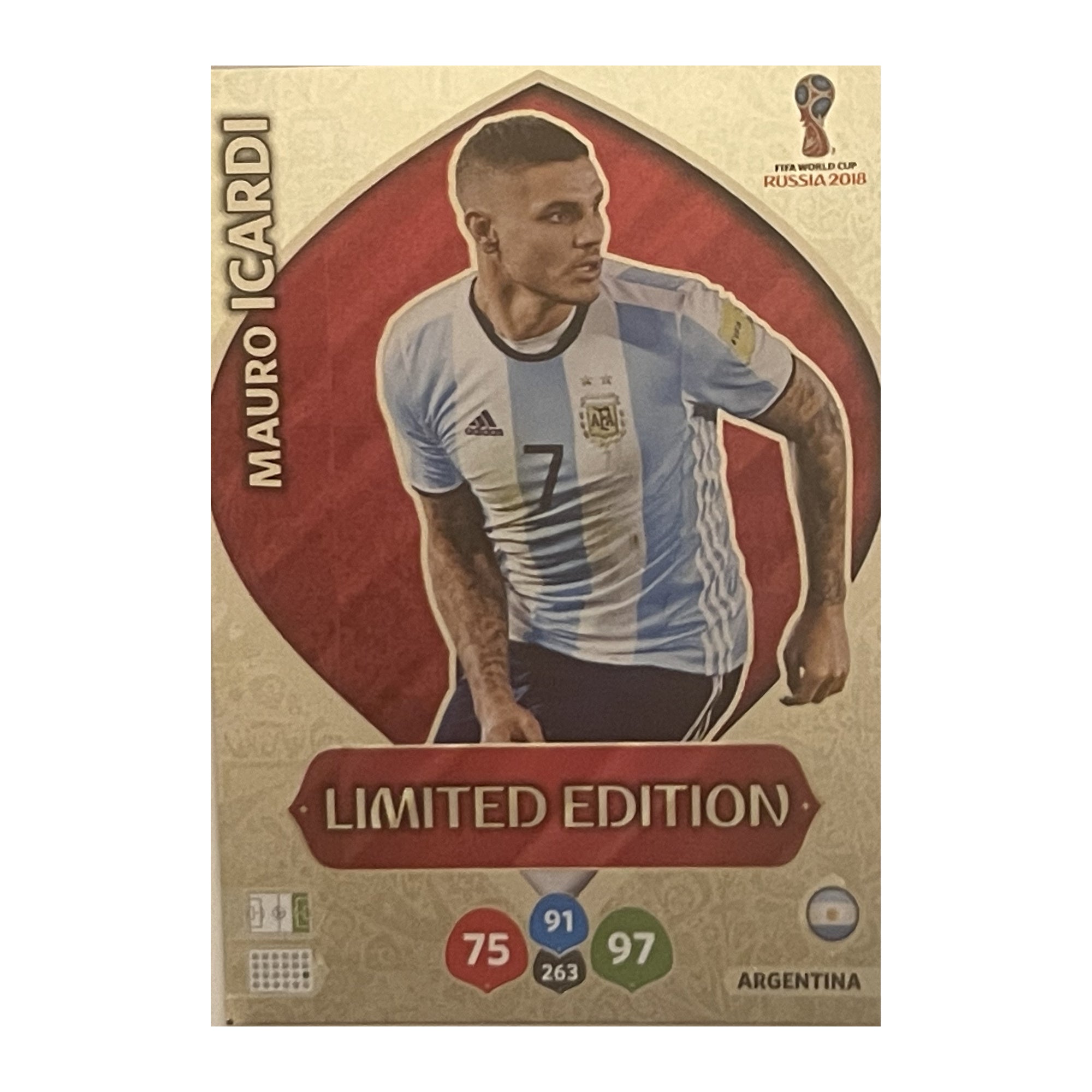 Mauro Icardi Panini Adrenalyn XL FIFA World Cup Russia 2018 Limited Edition NNO voorkant