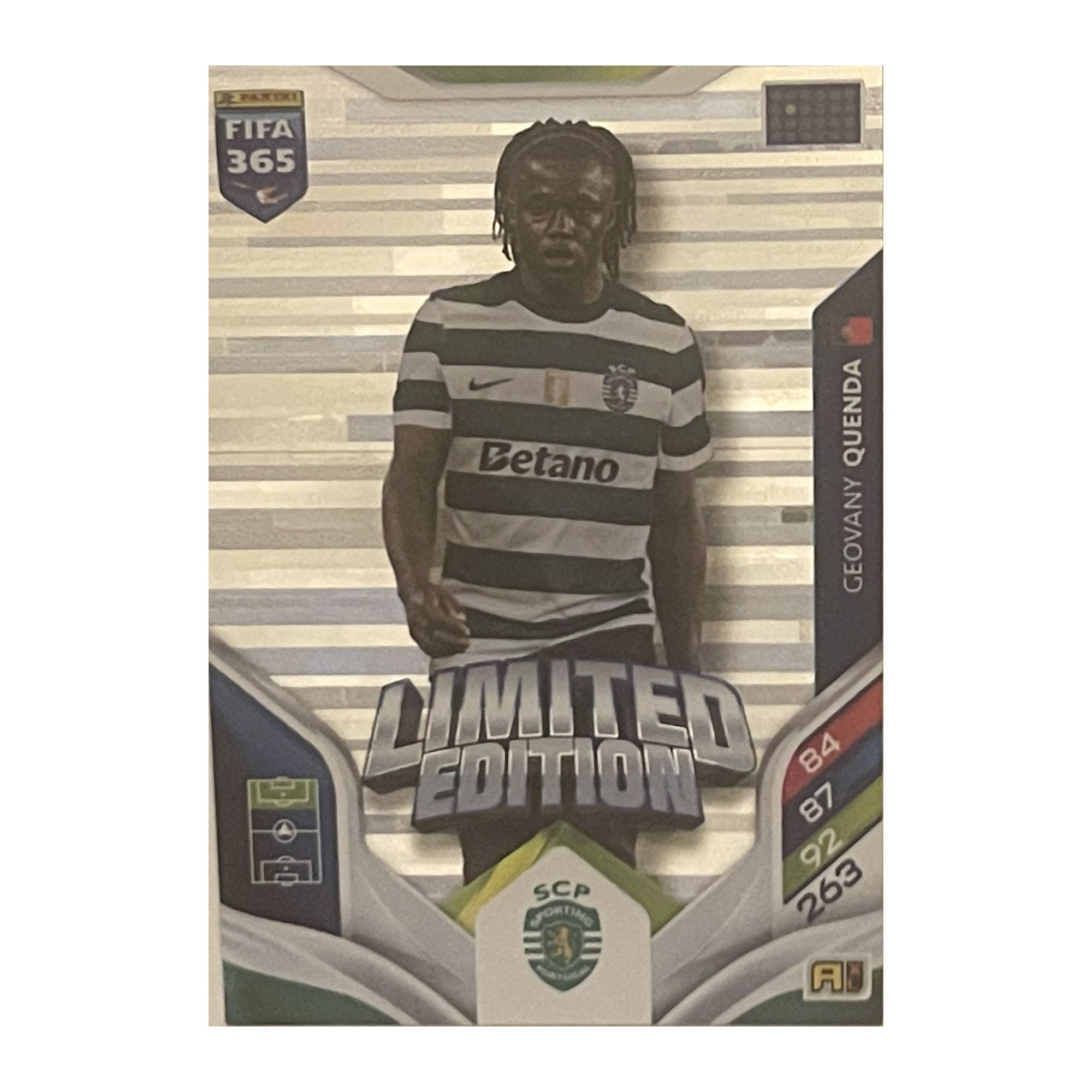 Geovany Quenda Panini Adrenalyn XL FIFA 365 2026 Limited Edition LE-GQ voorkant