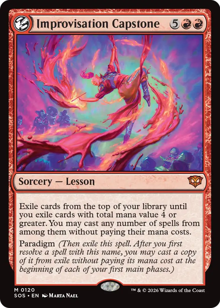 Improvisation Capstone – Secrets of Strixhaven 120 – Magic: The Gathering single card | Lichcards Imagen principal del producto
