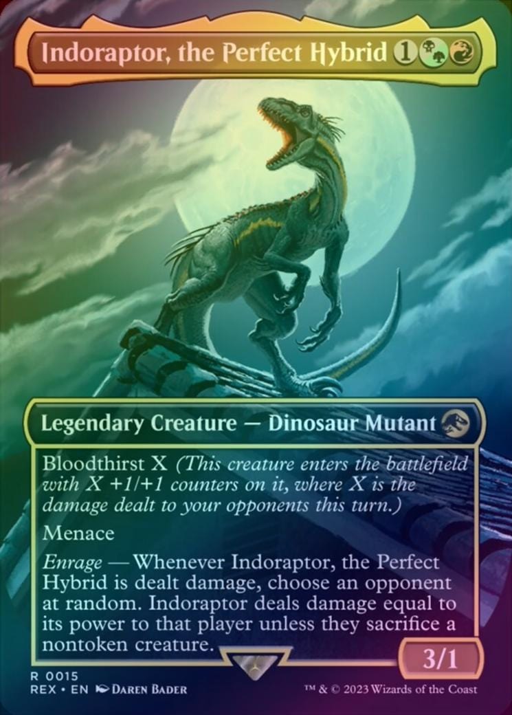 Indoraptor, the Perfect Hybrid - Borderless (Foil) (REX)