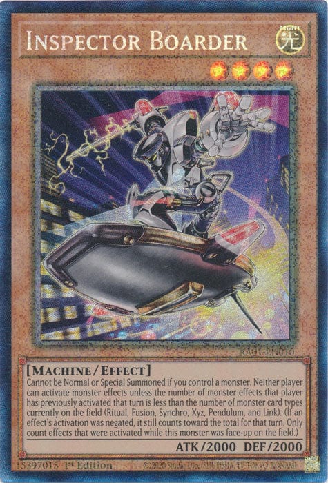 Inspector Boarder (PCR) - RA01-EN010 - Prismatic Collector's Rare - 1st Edition