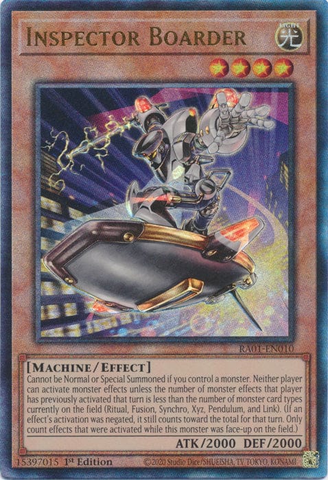 Inspector Boarder (PUR) - RA01-EN010 - Prismatic Ultimate Rare - 1st Edition