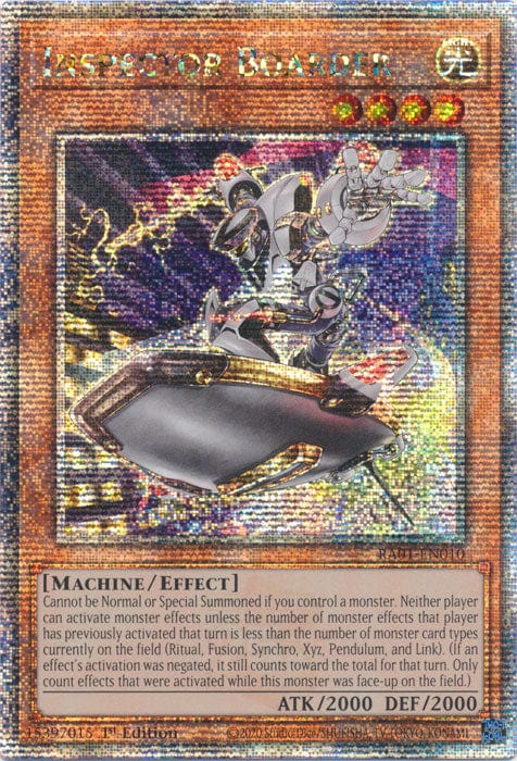 Inspector Boarder - RA01-EN010 - Quarter Century Secret Rare - 1st Edition