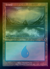 Island (442) - Retro Frame (Foil) (CMM)