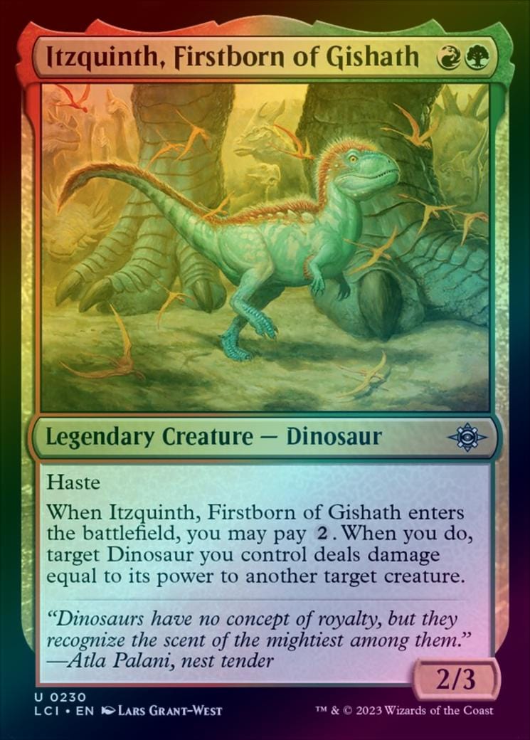 Itzquinth, Firstborn of Gishath (Foil) (LCI)