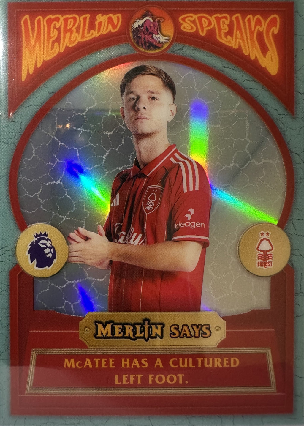 James McAtee - 2025-26 Topps Merlin Premier League (Merlin Speaks) [MS-15] - voorkant