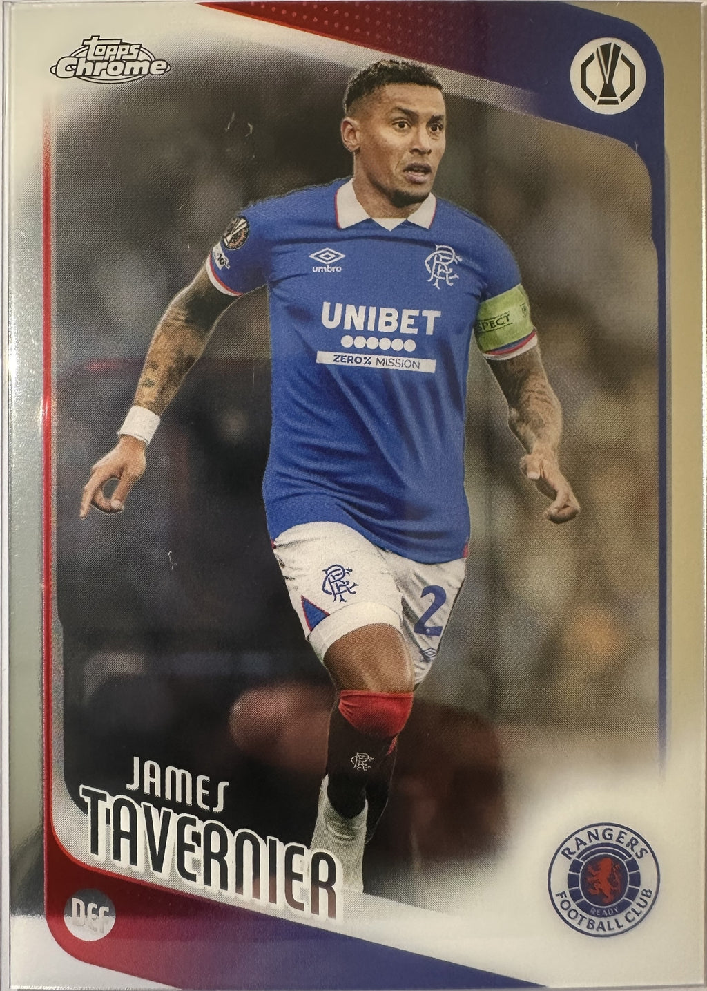 James Tavernier - 2025-26 Topps Chrome UEFA Club Competitions (Base) [168] - voorkant