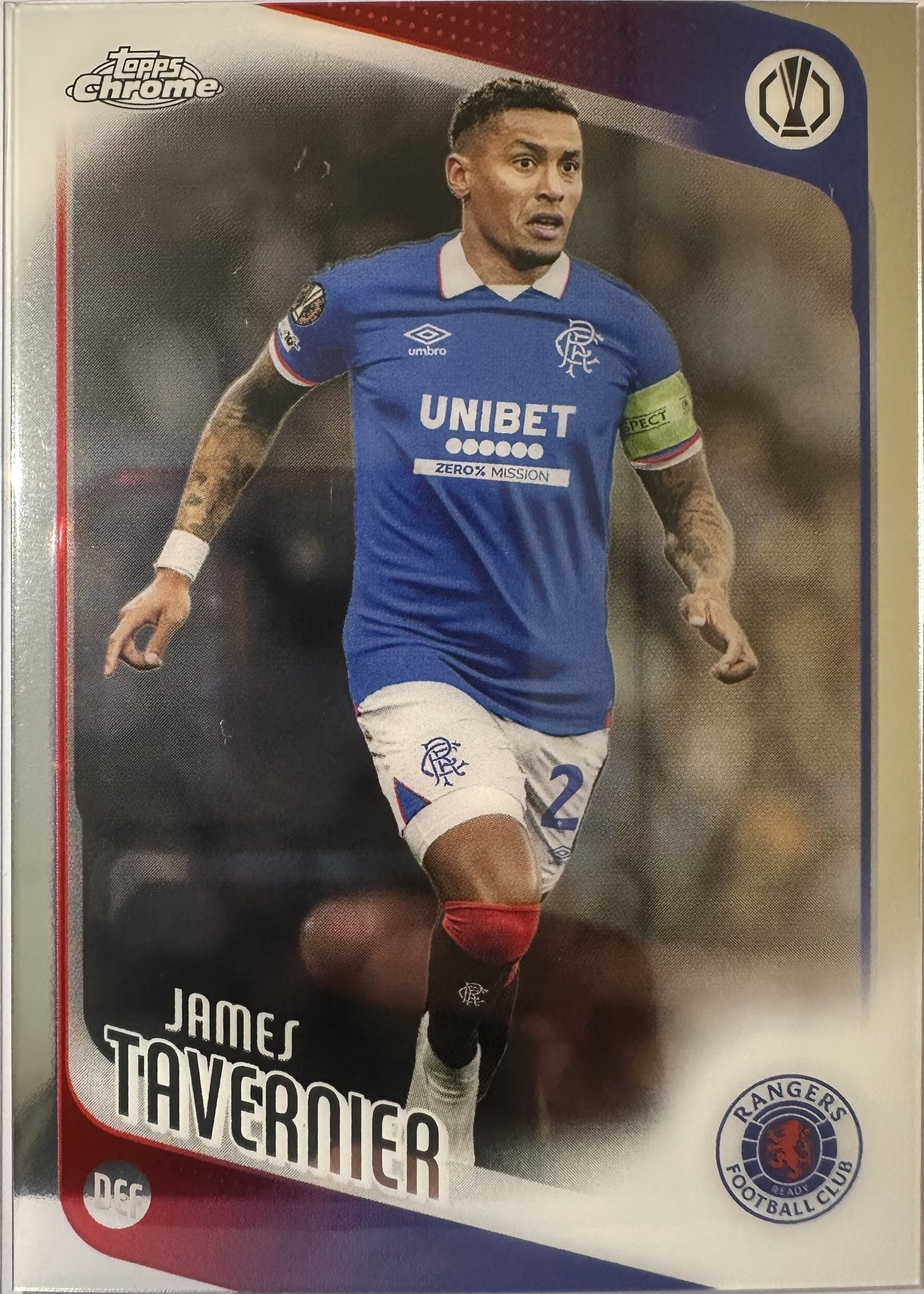 James Tavernier - 2025-26 Topps Chrome UEFA Club Competitions (Base) [168] - voorkant