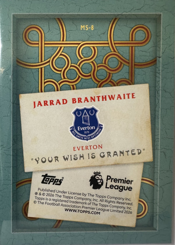 Jarrad Branthwaite - 2025-26 Topps Merlin Premier League (Merlin Speaks) [MS-8] - achterkant