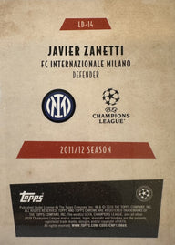 Javier Zanetti - 2025-26 Topps Chrome UEFA Club Competitions (Last Dance) [LD-14] - achterkant | Lichcards
