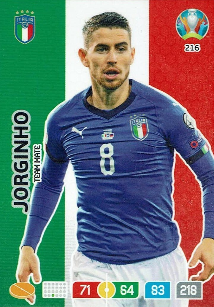 Jorginho - UEFA EURO 2020 Adrenalyn XL Team Mate #216 - Near Mint Hoofdafbeelding