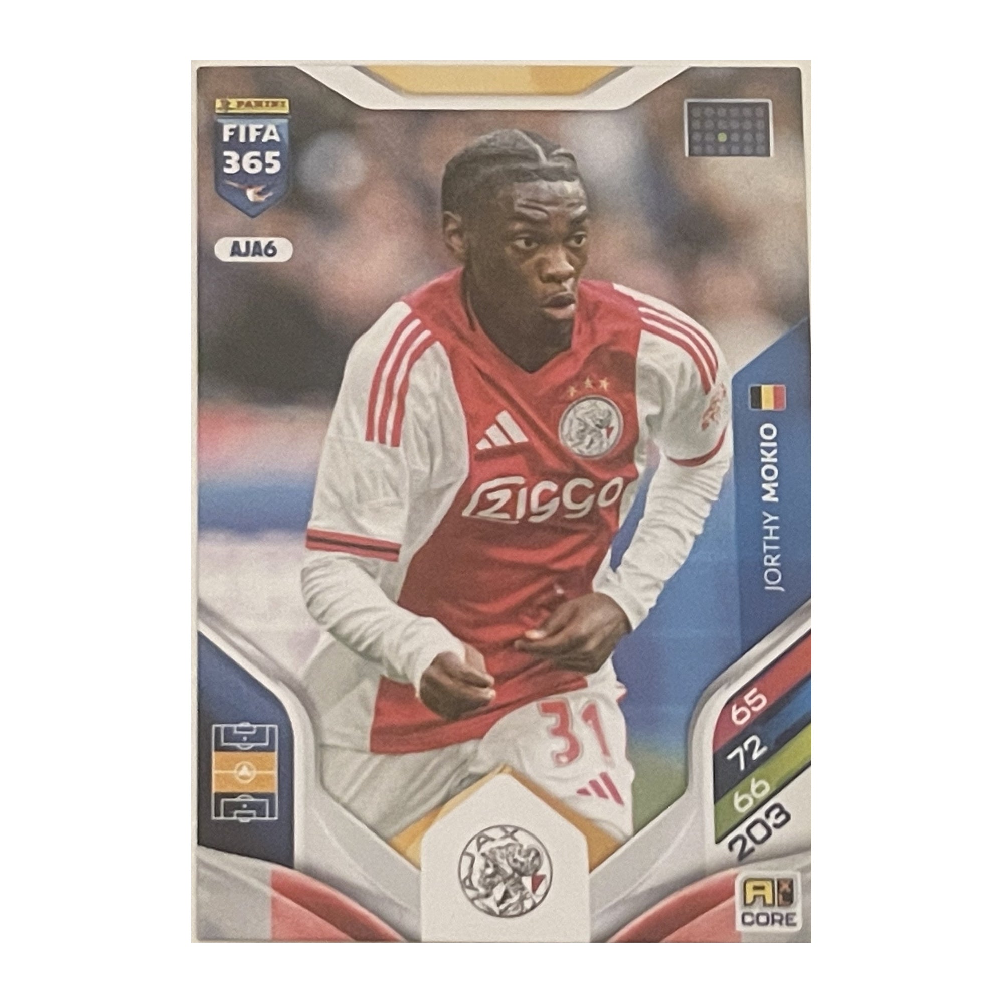 Jorthy Mokio - Panini Adrenalyn XL FIFA 365 2026 (Core) [AJA6] - originele kaartvoorkant