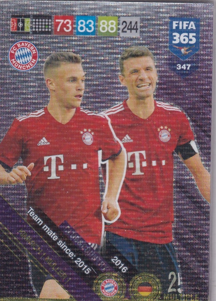 Joshua Kimmich / Thomas Müller - FIFA 365: 2019 Adrenalyn XL Multiple – Club & Country #347 - Near Mint Hoofdafbeelding