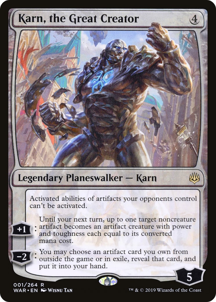Karn, the Great Creator – War of the Spark 1 – Magic: The Gathering single card | Lichcards