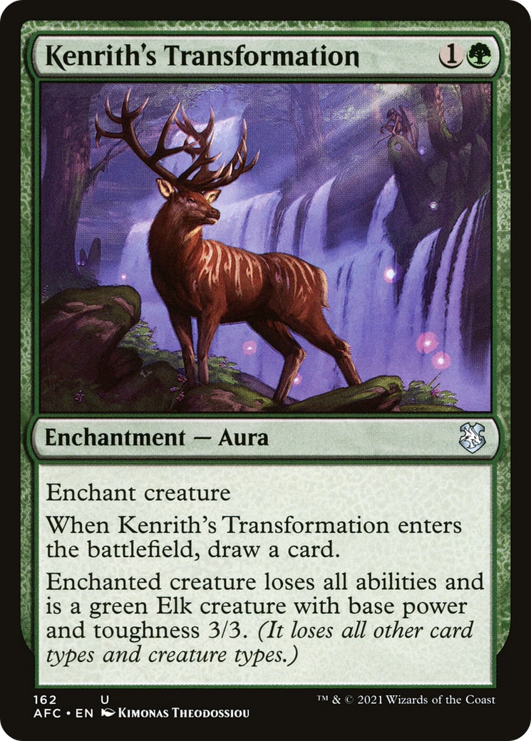 Kenrith's Transformation – Commander: Adventures in the Forgotten Realms 162 – Magic: The Gathering single card | Lichcards