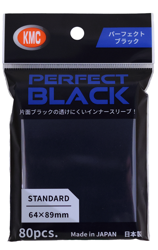 KMC Perfect Black inner sleeves met zwarte achterkant, verpakking van 80 stuks Hauptbild