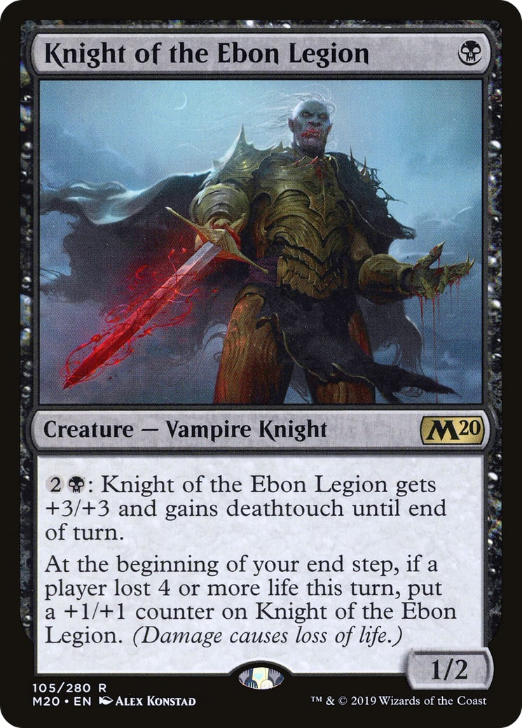 Knight of the Ebon Legion – Core 2020 105 – Magic: The Gathering single card | Lichcards Imagen principal del producto