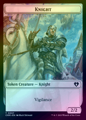 Knight // Servo Token (Foil) (TCMM)