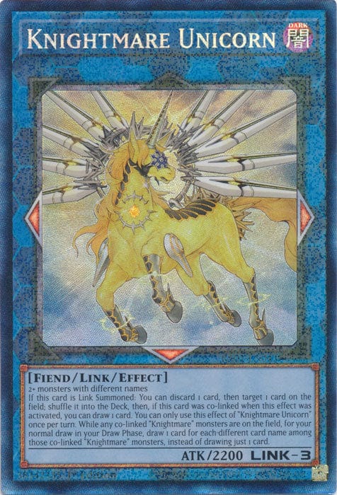 Knightmare Unicorn (PCR) - RA01-EN043 - Prismatic Collector's Rare - 1st Edition