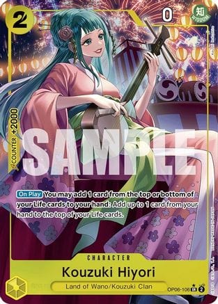 Kouzuki Hiyori (Alternate Art) - OP06-106 - Super Rare