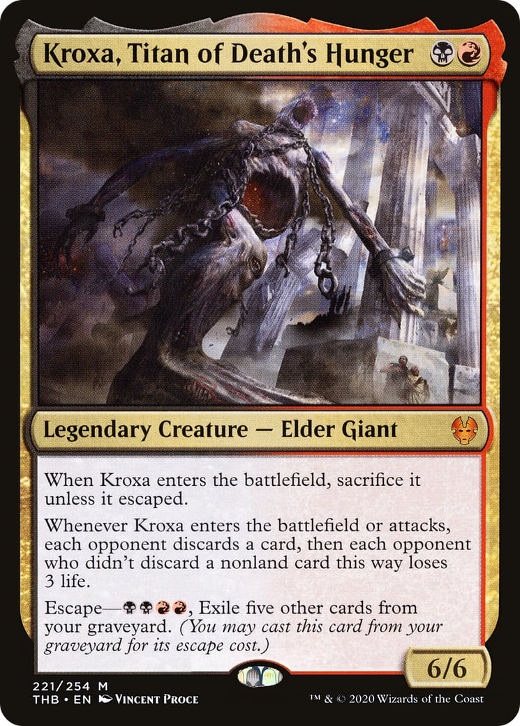 Kroxa, Titan of Death's Hunger – Theros Beyond Death 221 – Magic: The Gathering single card | Lichcards Hauptbild