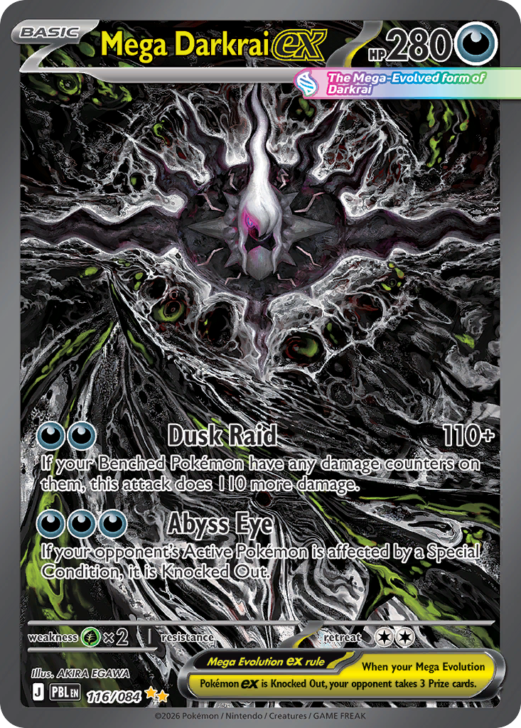 Mega Darkrai ex – Pitch Black 116 – Pokémon TCG single card Main image