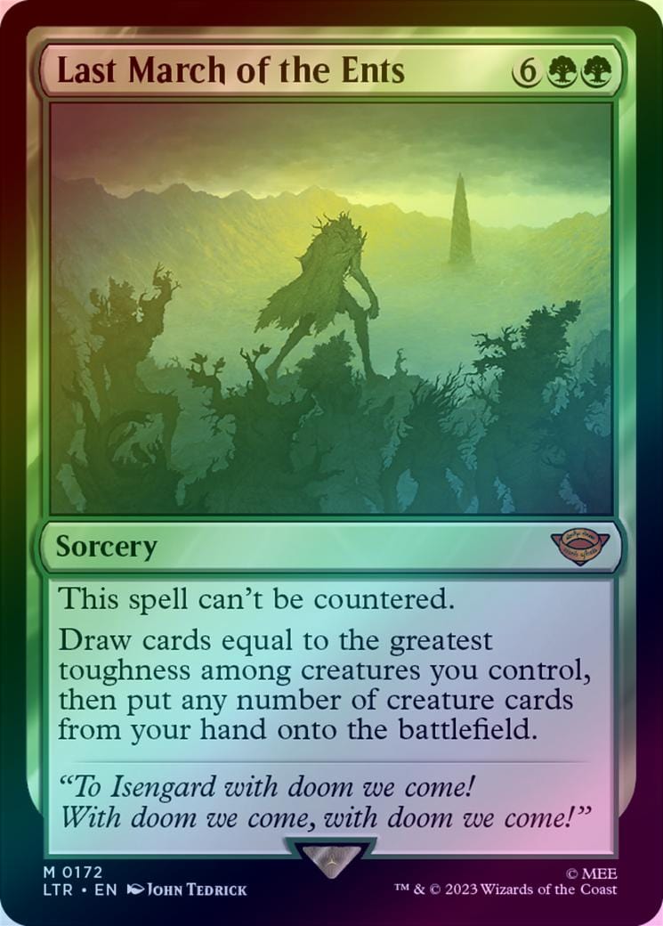 Last March of the Ents (Foil) (LTR)