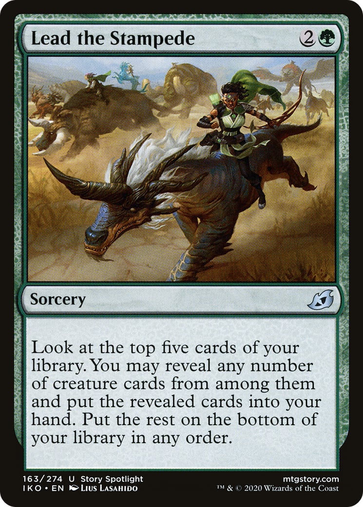 Lead the Stampede – Ikoria: Lair of Behemoths 163 – Magic: The Gathering single card | Lichcards Hauptbild