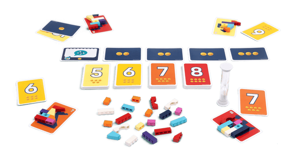LEGO Brick Like This bricks, shape cards, challenge cards and timer overview | Lichcards