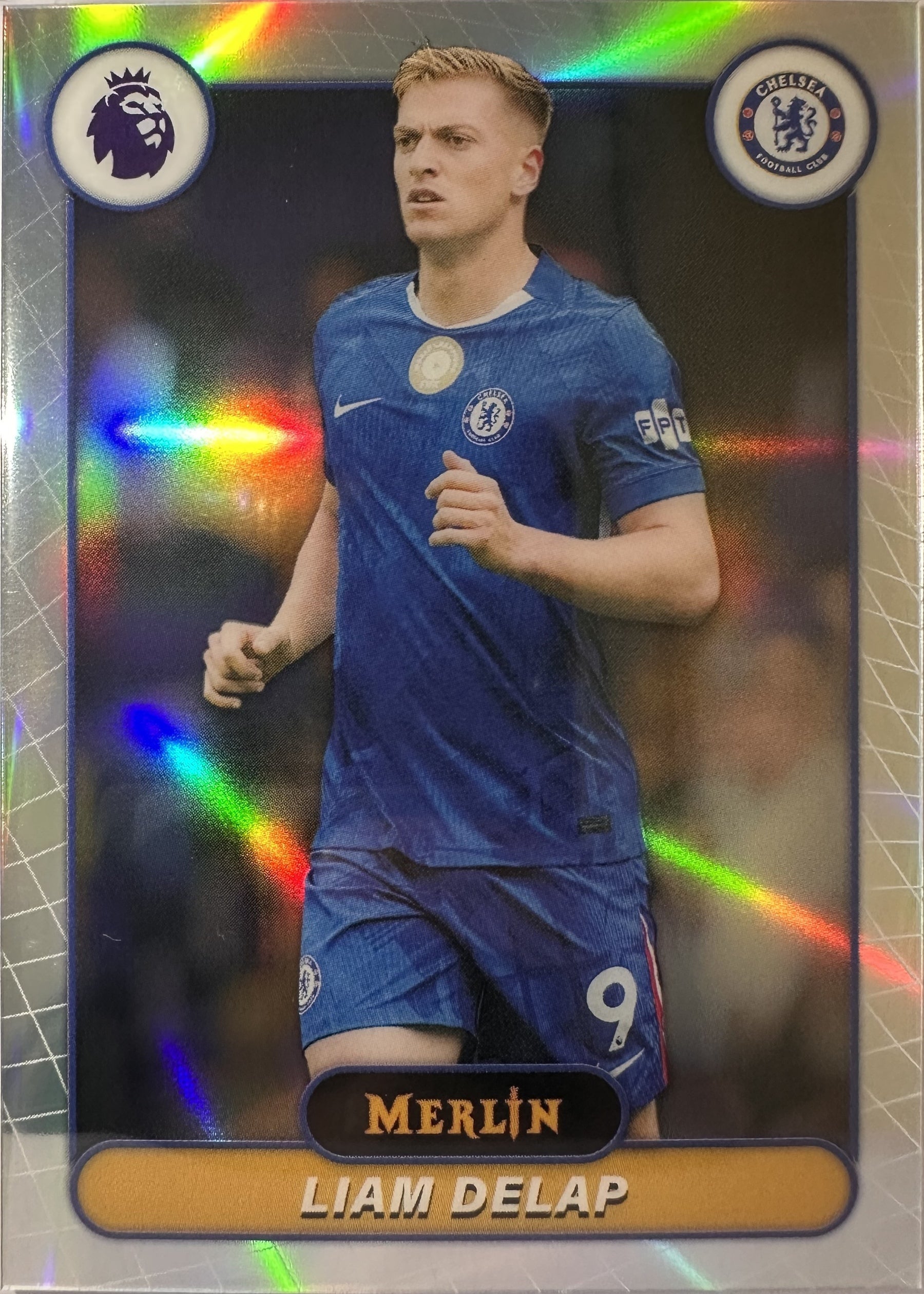 Liam Delap - 2025-26 Topps Merlin Premier League (Refractor) [66] - voorkant