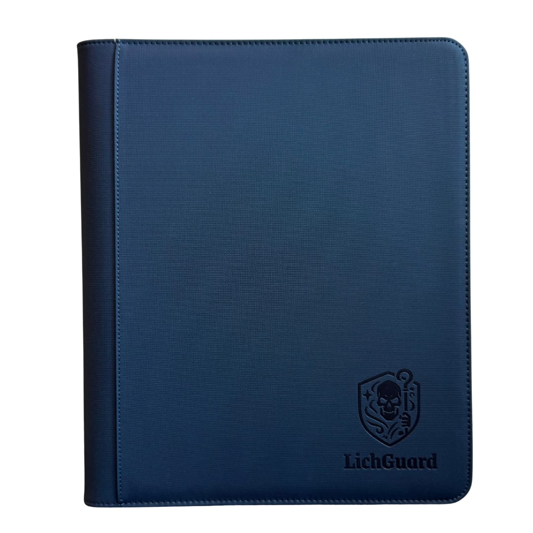 LichGuard 9-pocket toploader binder in marineblauw | Lichcards Imagen principal del producto