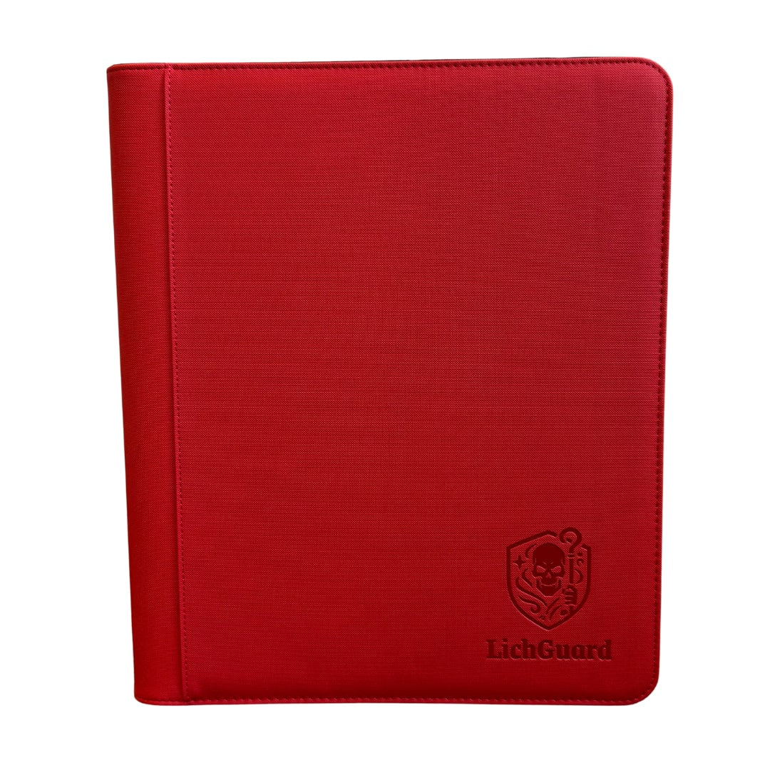 LichGuard 9-pocket toploader binder in rood | Lichcards Imagen principal del producto