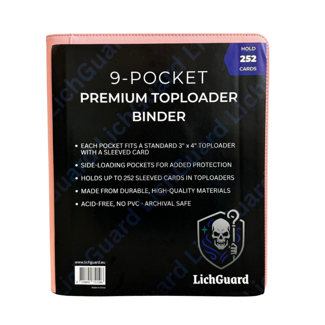Roze LichGuard binder met 9-pocket indeling | Lichcards